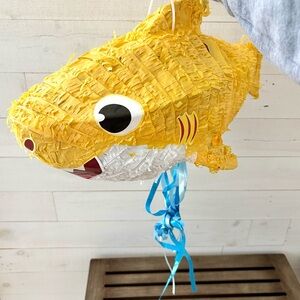 Baby Shark Piñata Hanging Pull String Birthday Party Decoration Pinkfong